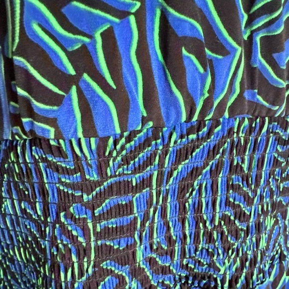 MICHAEL Michael Kors Women's Zebra Printed Wrap Smock Waist Size XL - Picture 3 of 4